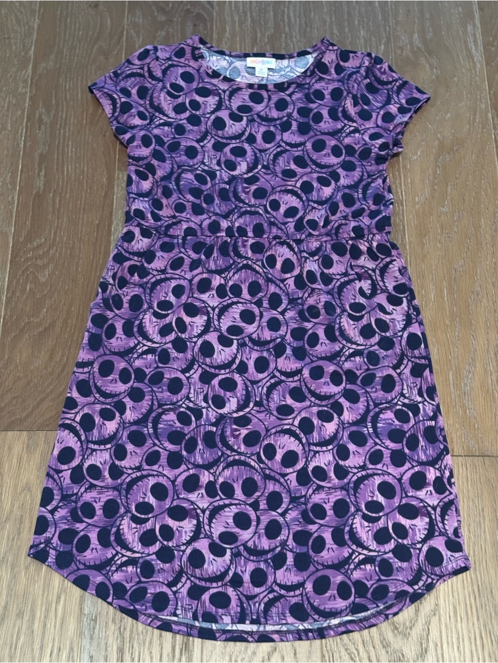 LuLaRoe Girls Disney Nightmare Before Christmas Jack Dress with Pockets Size 12